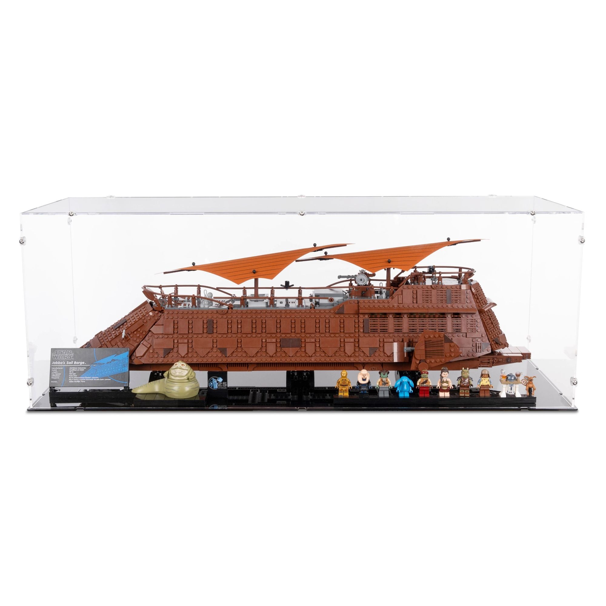 UCS Jabba's Sail Barge Display Case for LEGO 75397