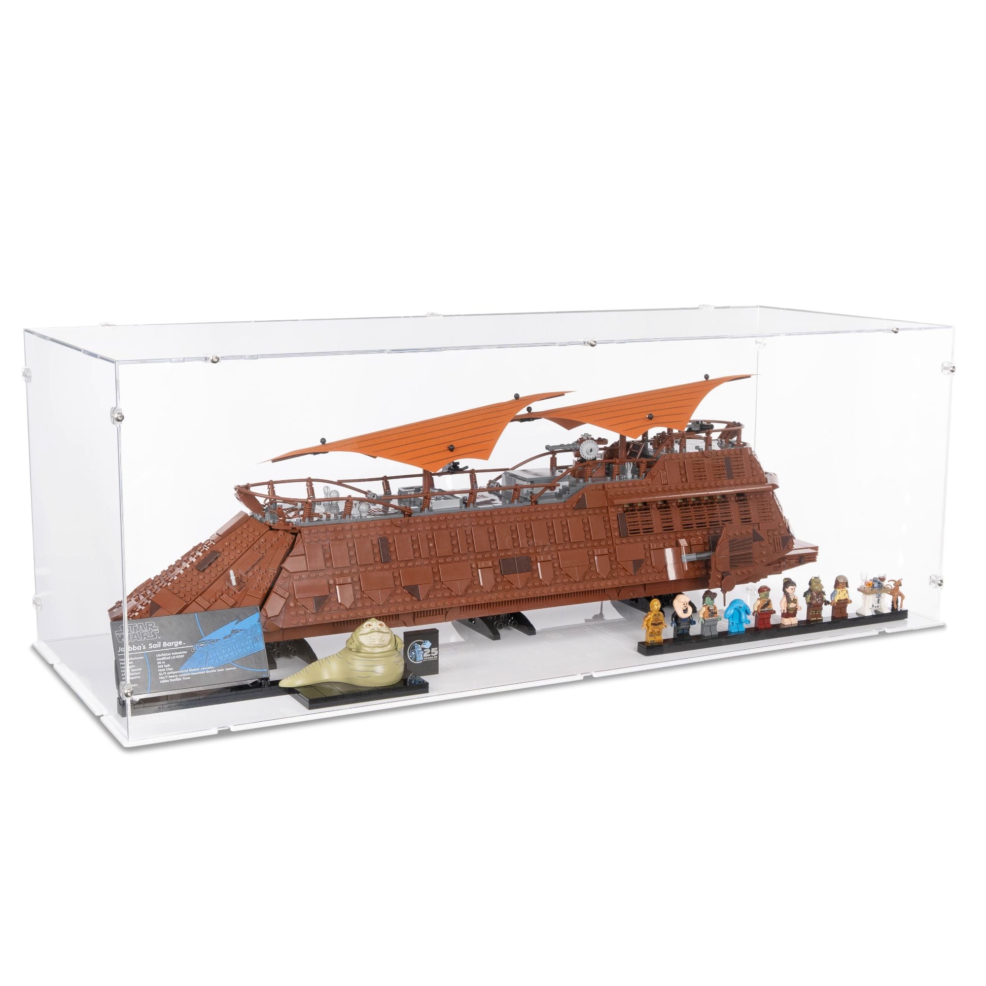 UCS Jabba's Sail Barge Display Case for LEGO 75397