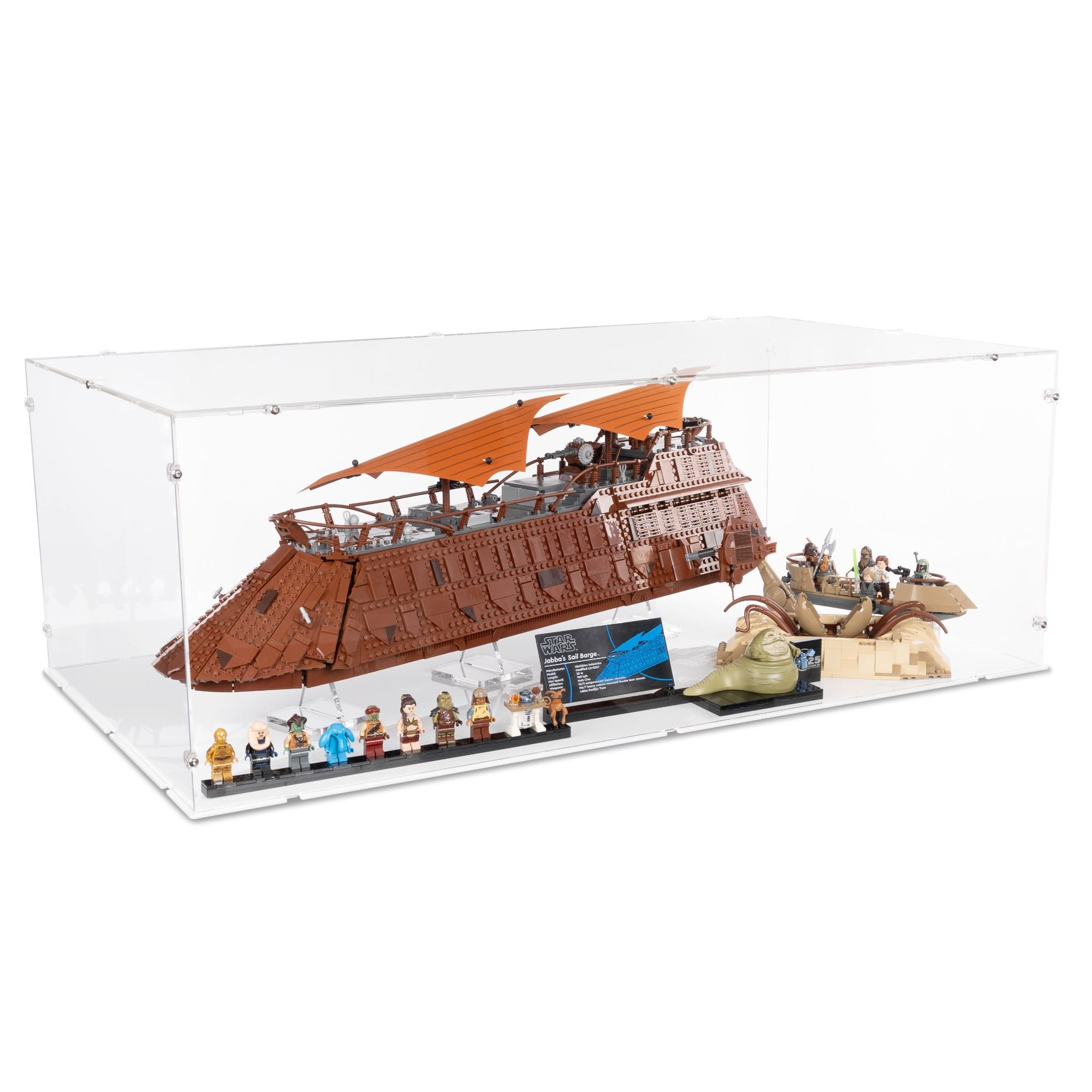 UCS Jabba's Sail Barge XL Display Case for LEGO 75397/75396