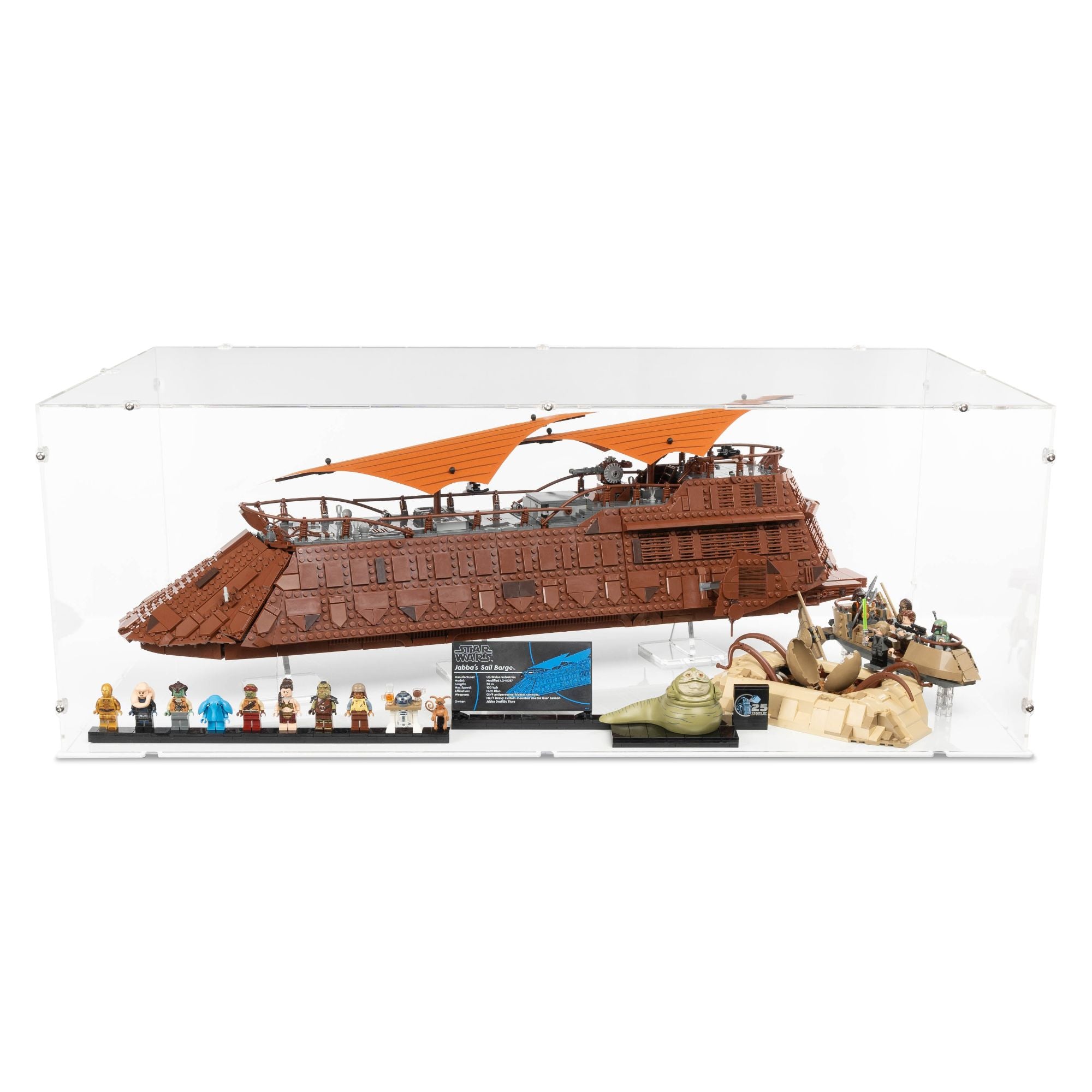 UCS Jabba's Sail Barge XL Display Case for LEGO 75397/75396