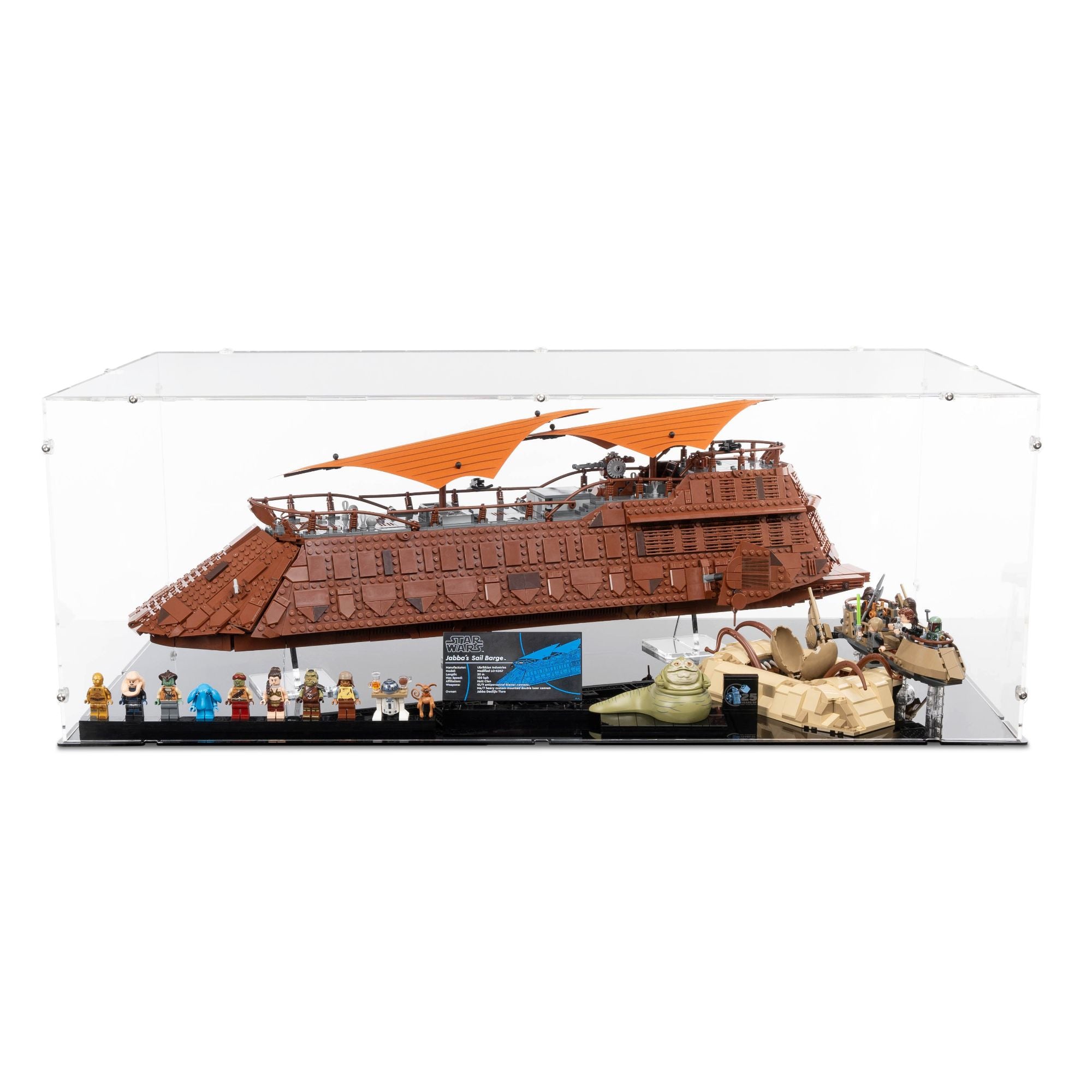 UCS Jabba's Sail Barge XL Display Case for LEGO 75397/75396