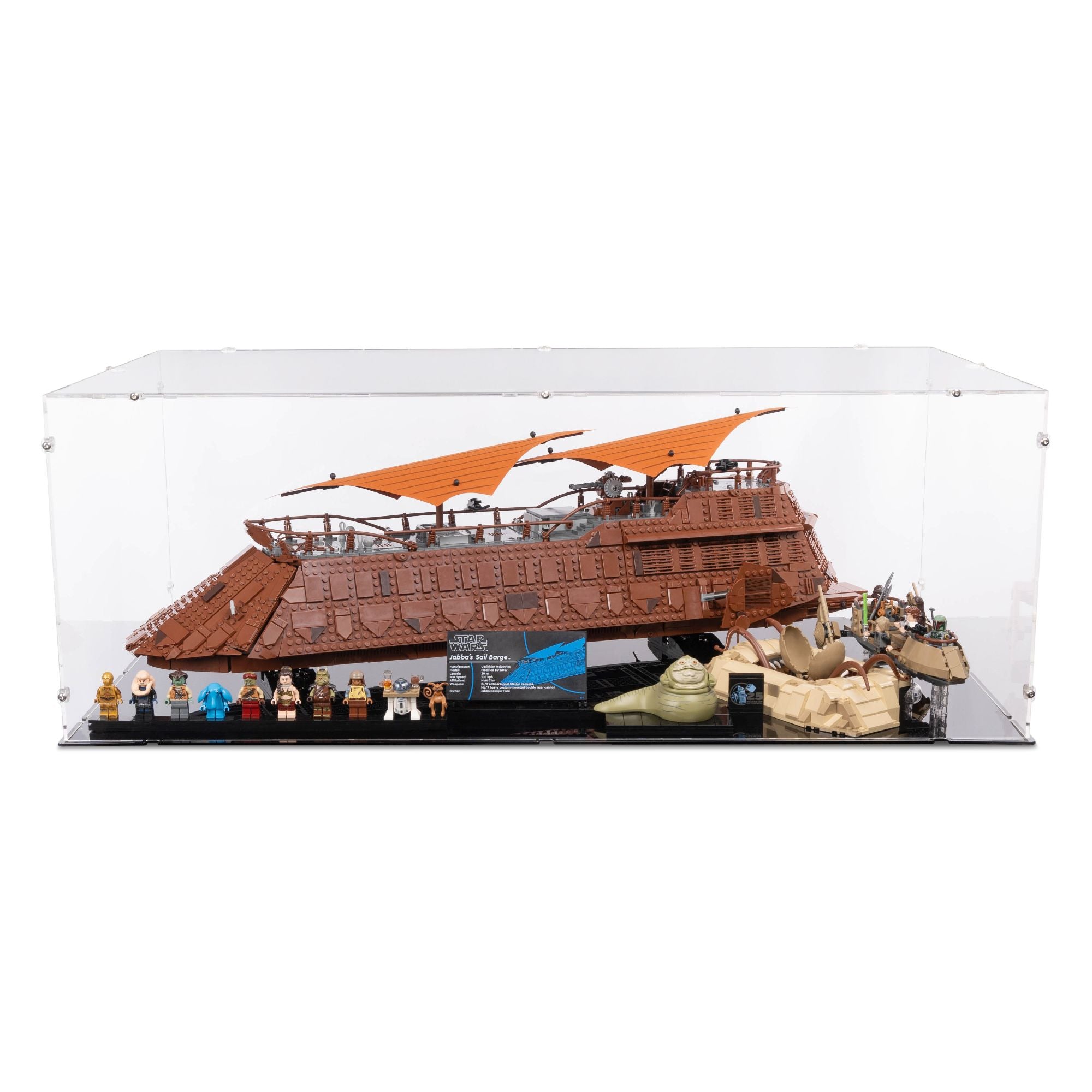 UCS Jabba's Sail Barge XL Display Case for LEGO 75397/75396