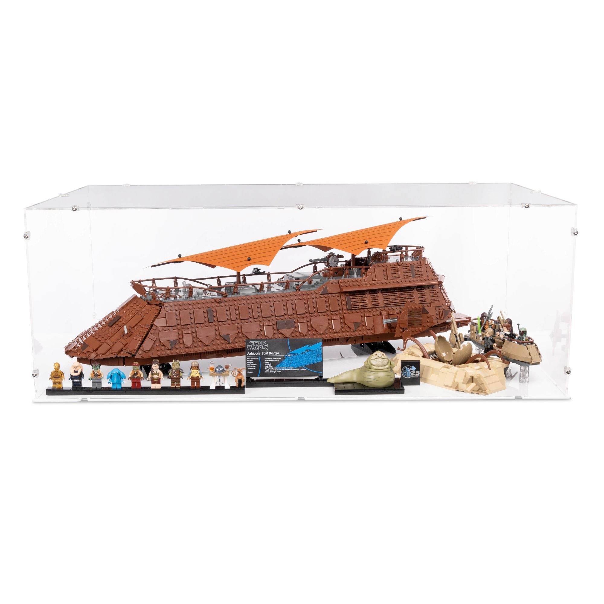 UCS Jabba's Sail Barge XL Display Case for LEGO 75397/75396