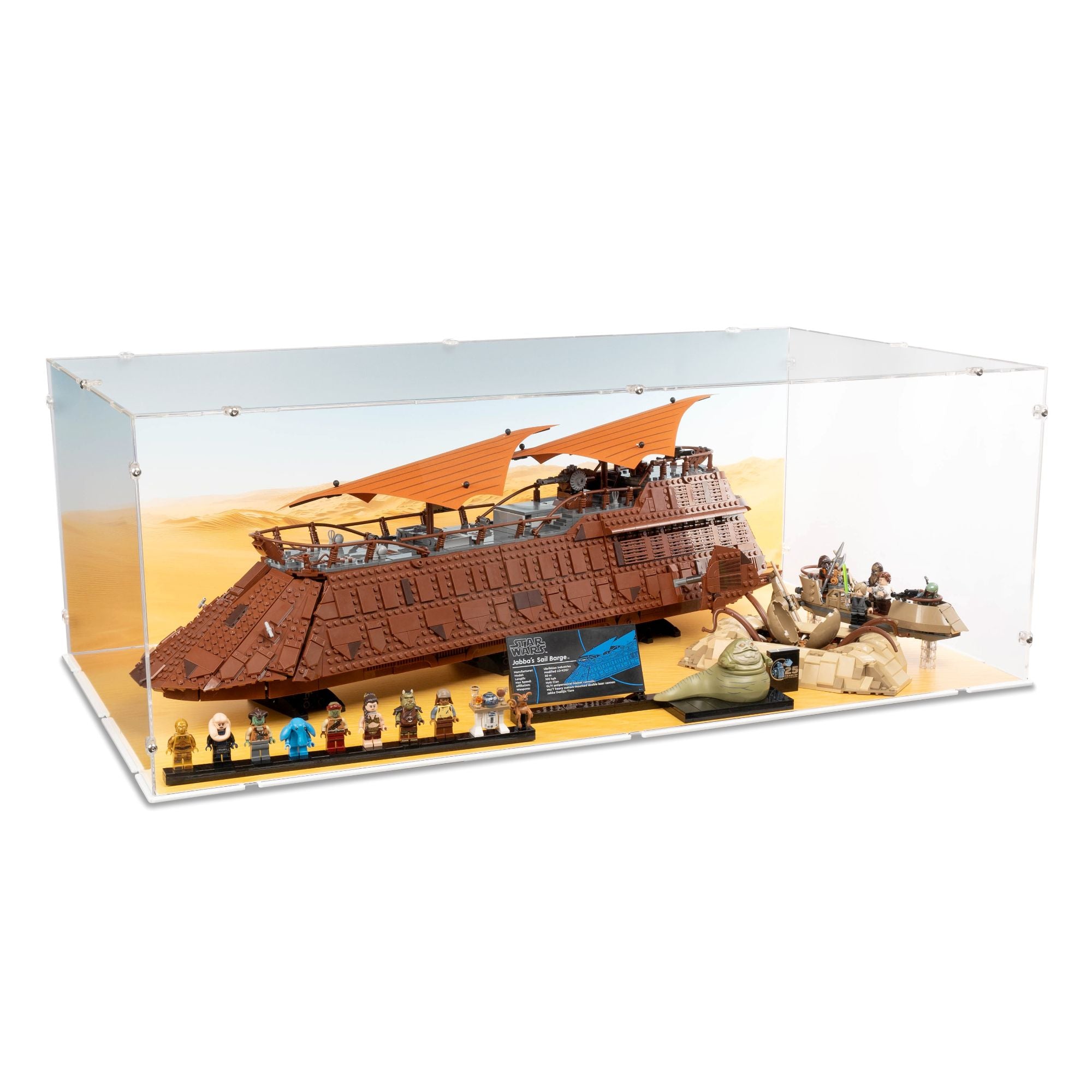 UCS Jabba's Sail Barge XL Display Case for LEGO 75397/75396