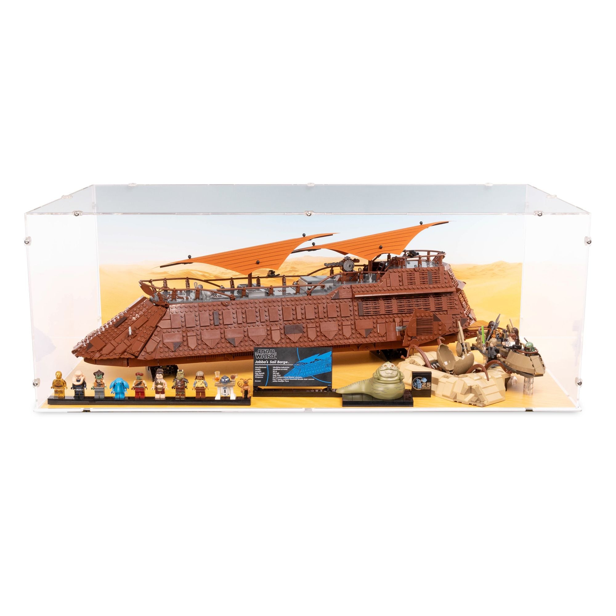 UCS Jabba's Sail Barge XL Display Case for LEGO 75397/75396