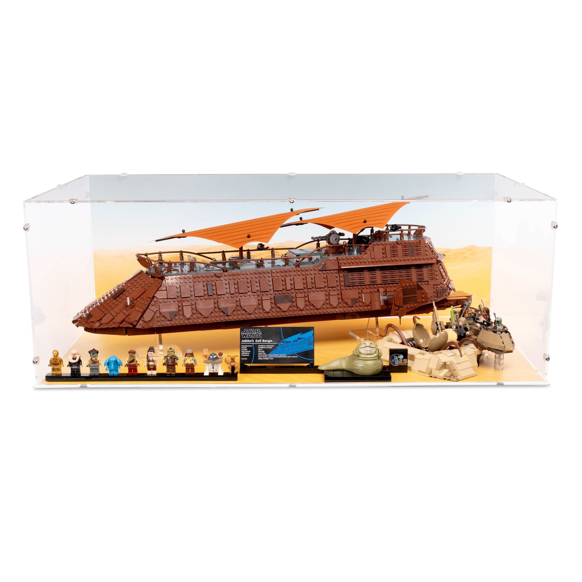 UCS Jabba's Sail Barge XL Display Case for LEGO 75397/75396