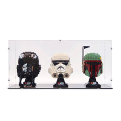 3x Star Wars Helmets Display Case
