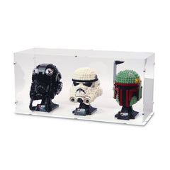 3x Star Wars Helmets Display Case