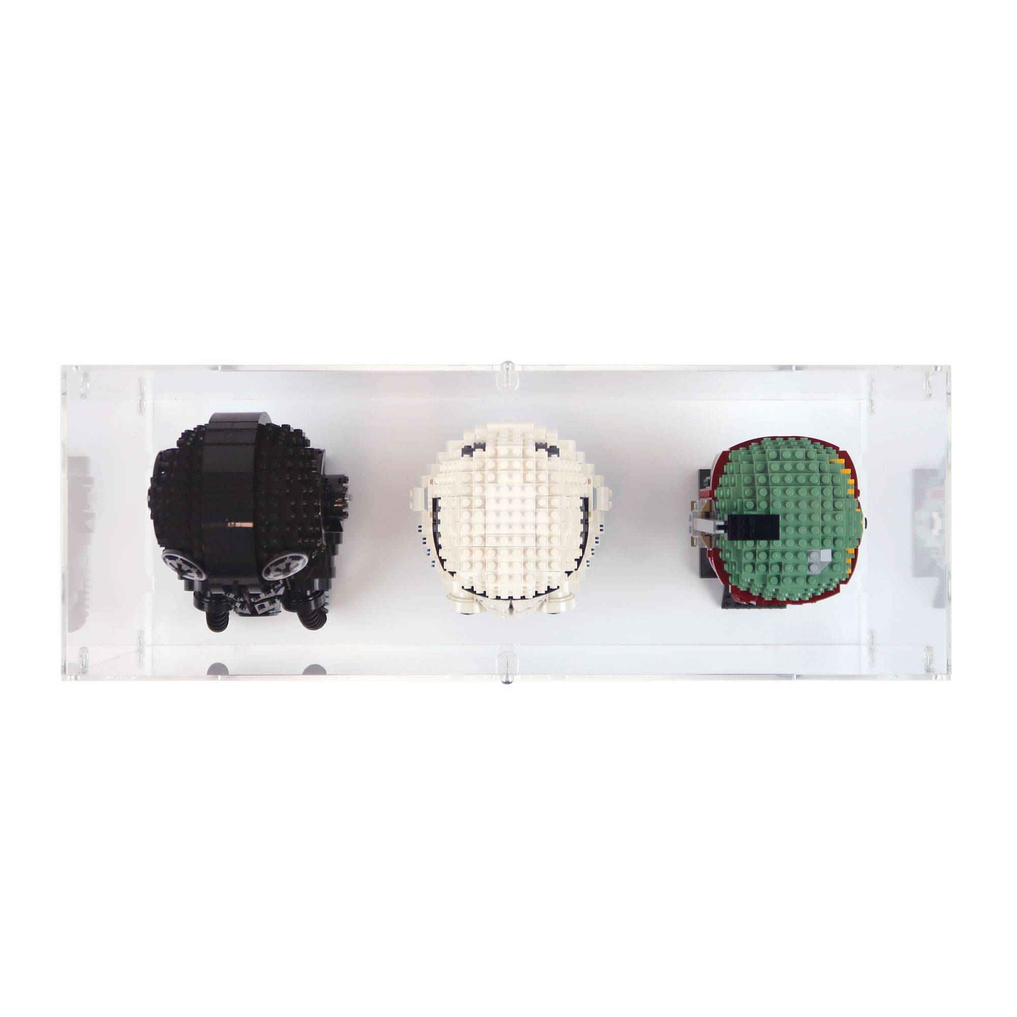 3x Star Wars Helmets Display Case