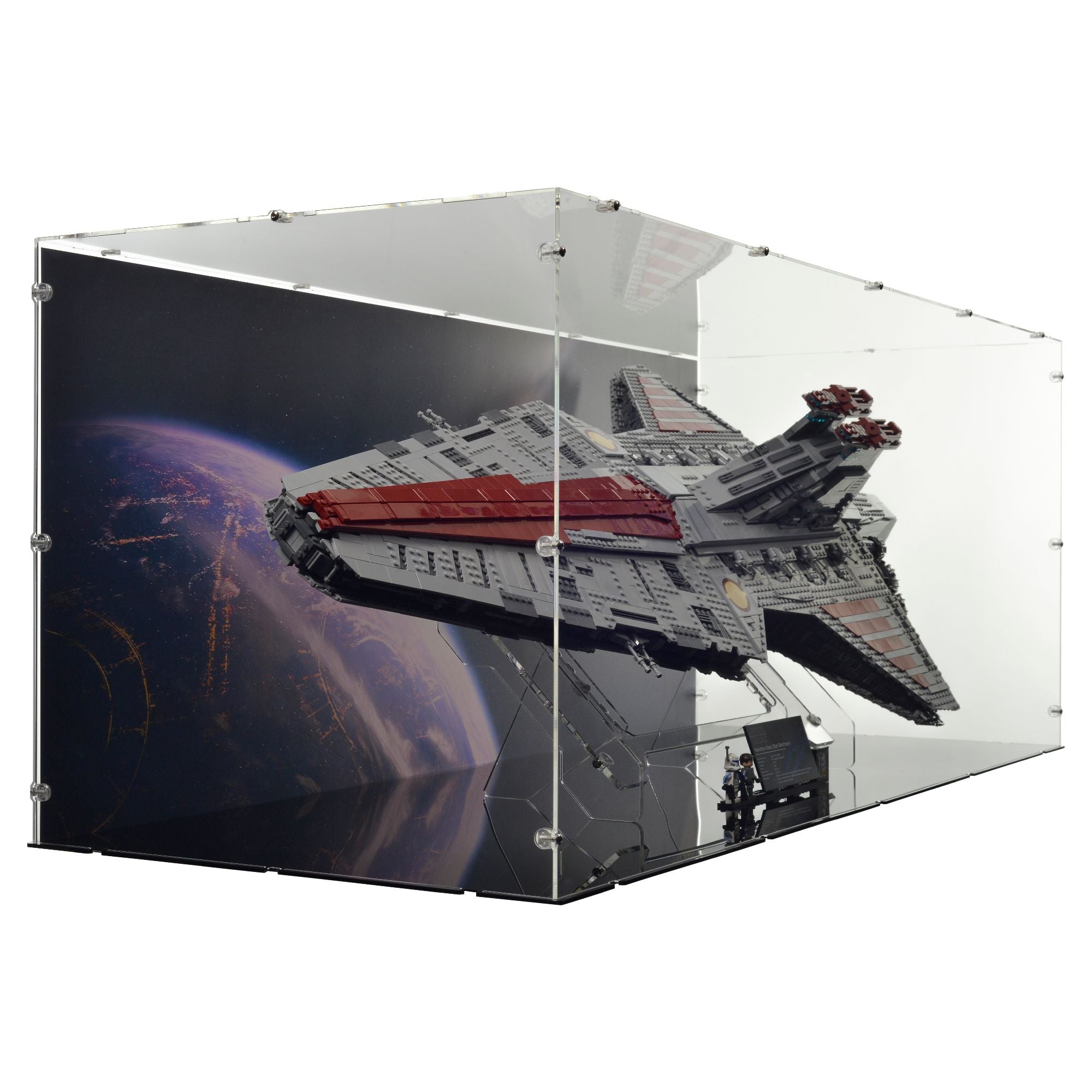 Venator-Class Republic Attack Cruiser Display Case & Stand for LEGO 75367
