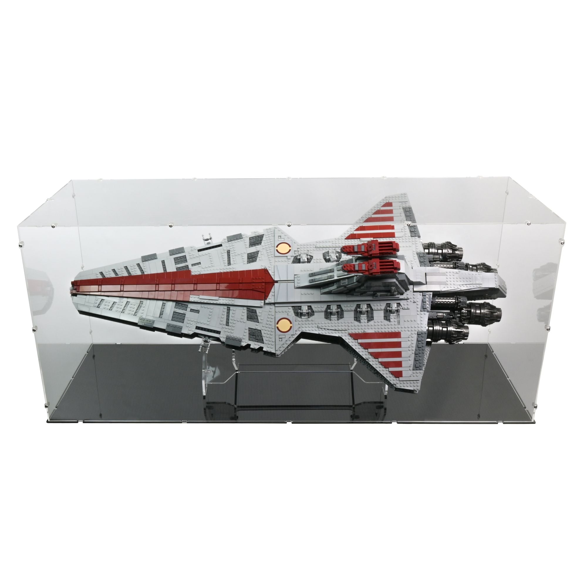 Venator-Class Republic Attack Cruiser Display Case & Stand for LEGO 75367