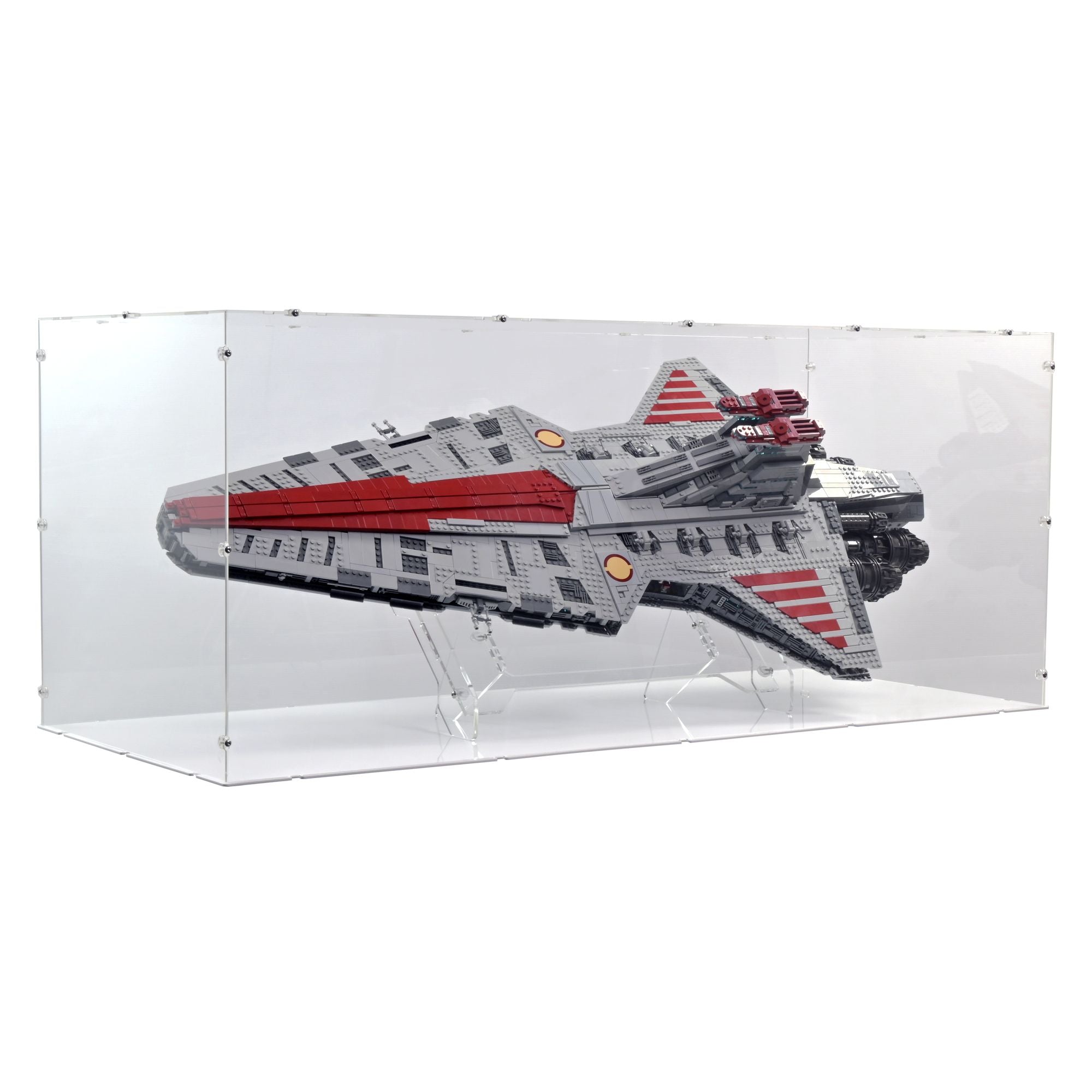 Venator-Class Republic Attack Cruiser Display Case & Stand for LEGO 75367