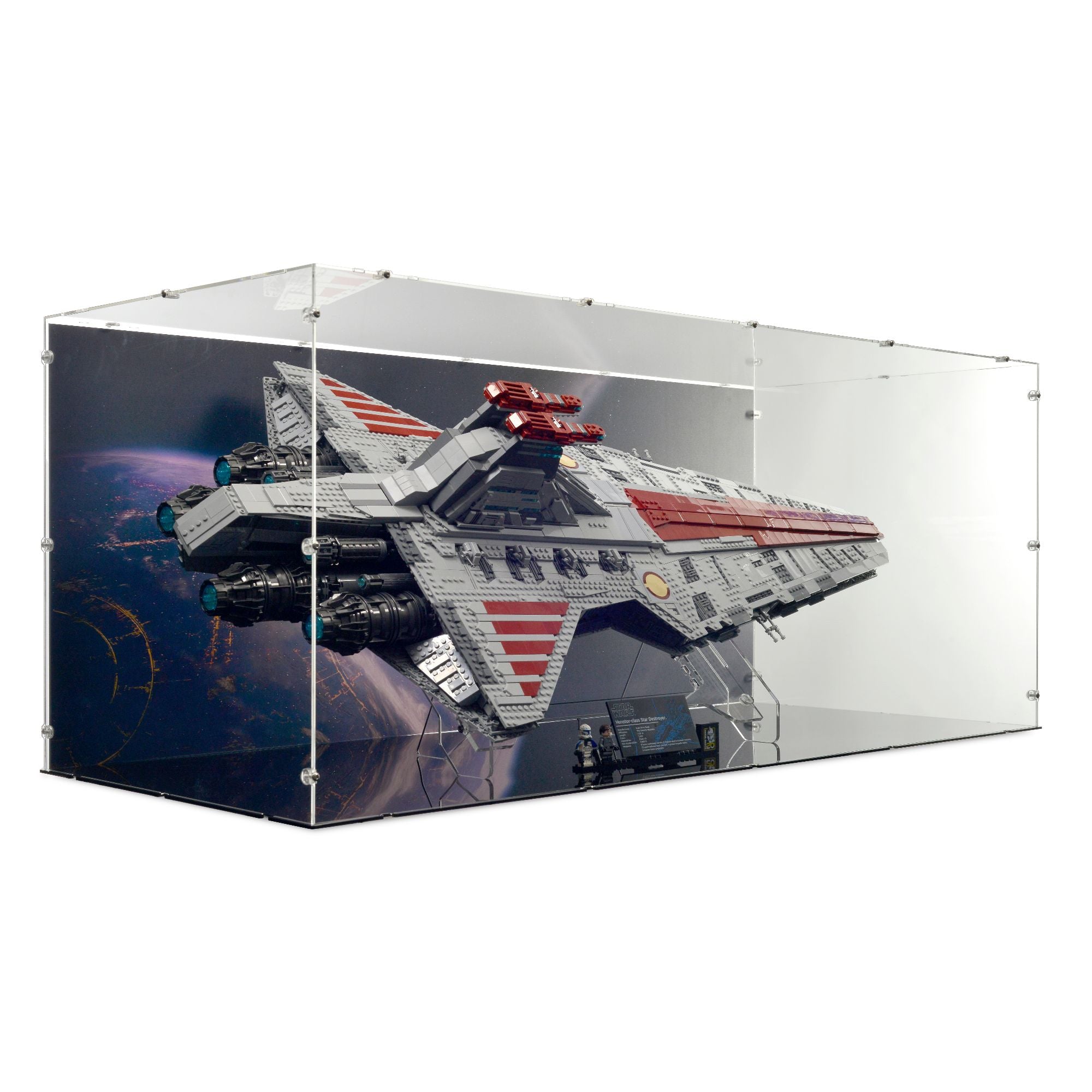 Venator-Class Republic Attack Cruiser Display Case & Stand for LEGO 75367
