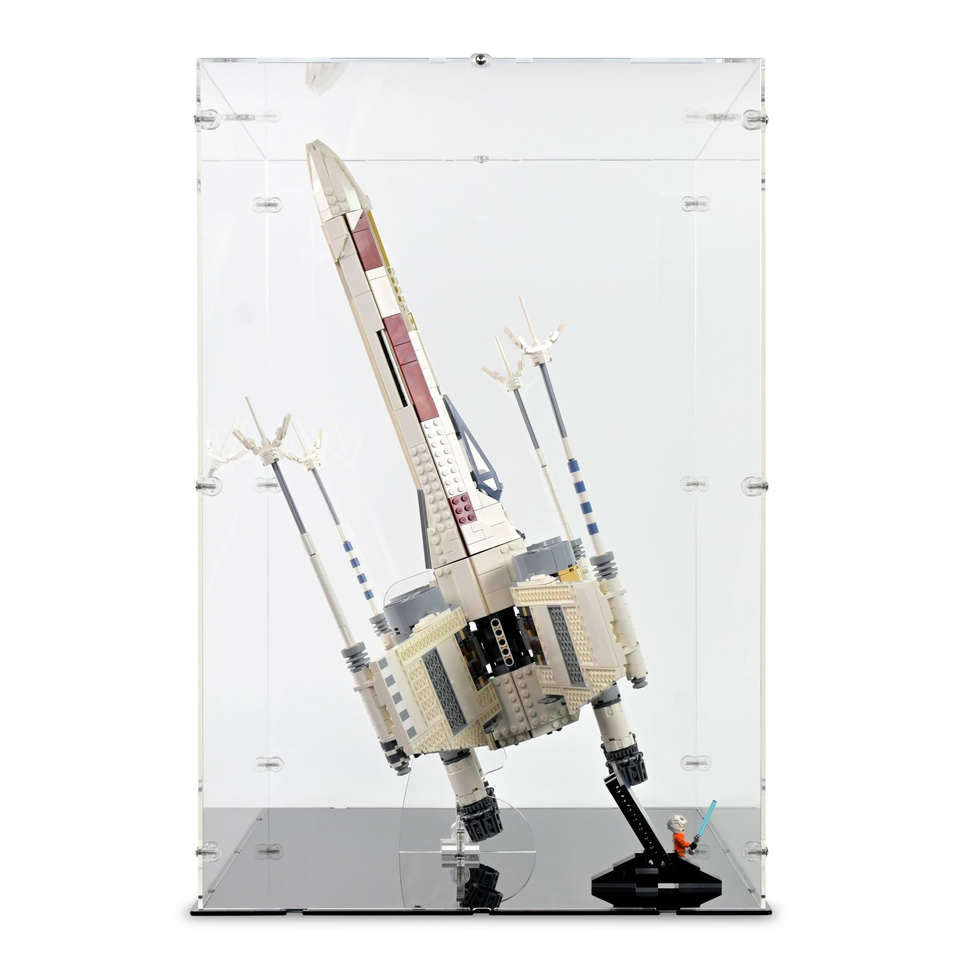 UCS X-Wing Starfighter Vertical Display Case & Stand for LEGO 75355