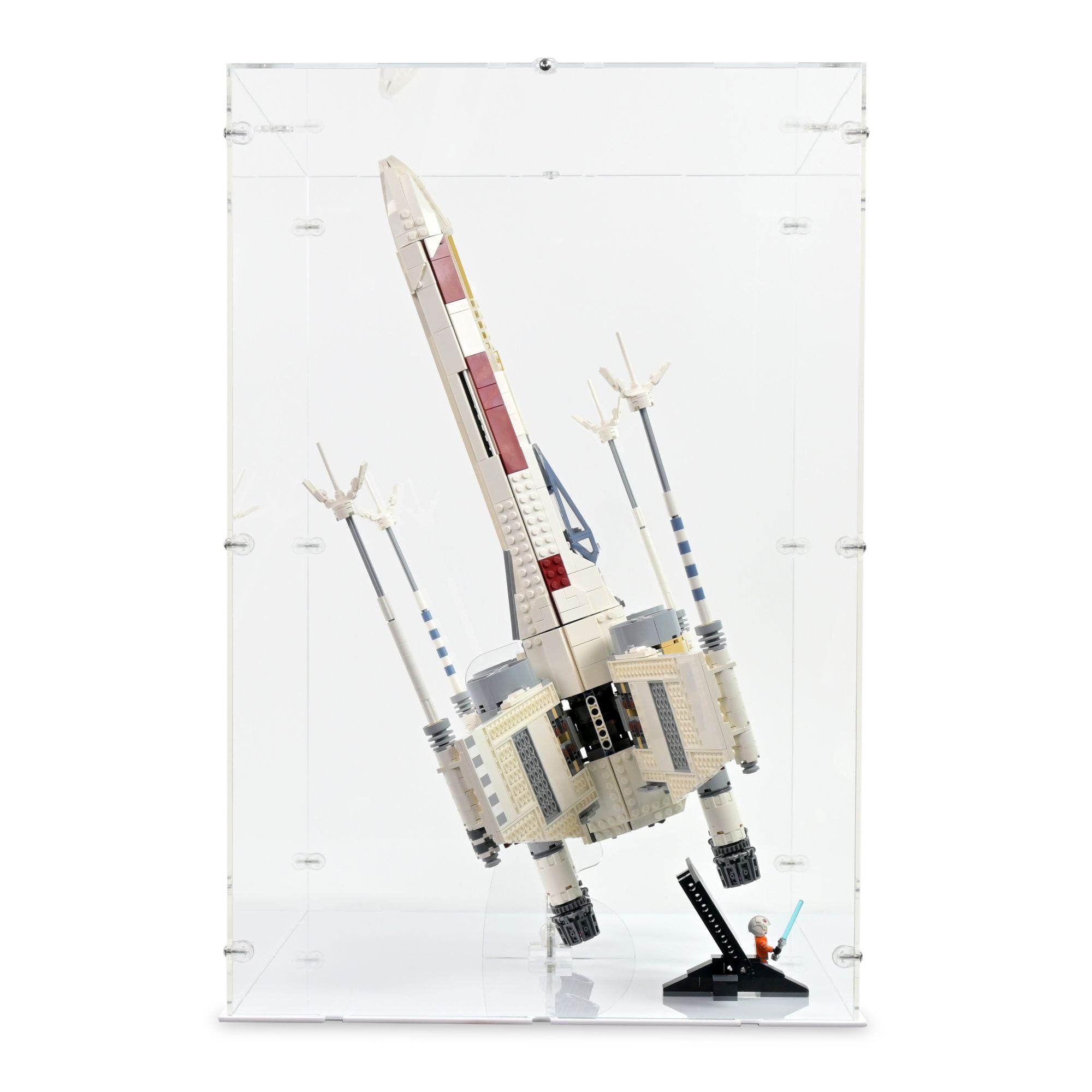 UCS X-Wing Starfighter Vertical Display Case & Stand for LEGO 75355