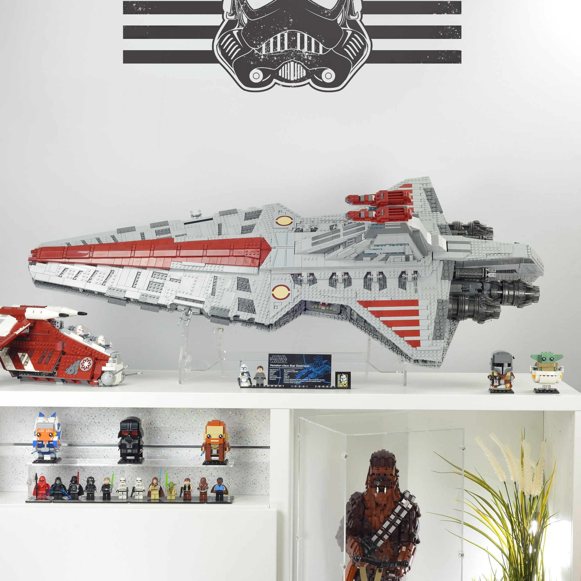 2in1 Display Stand for LEGO 75367 Venator-Class Republic Attack Cruiser