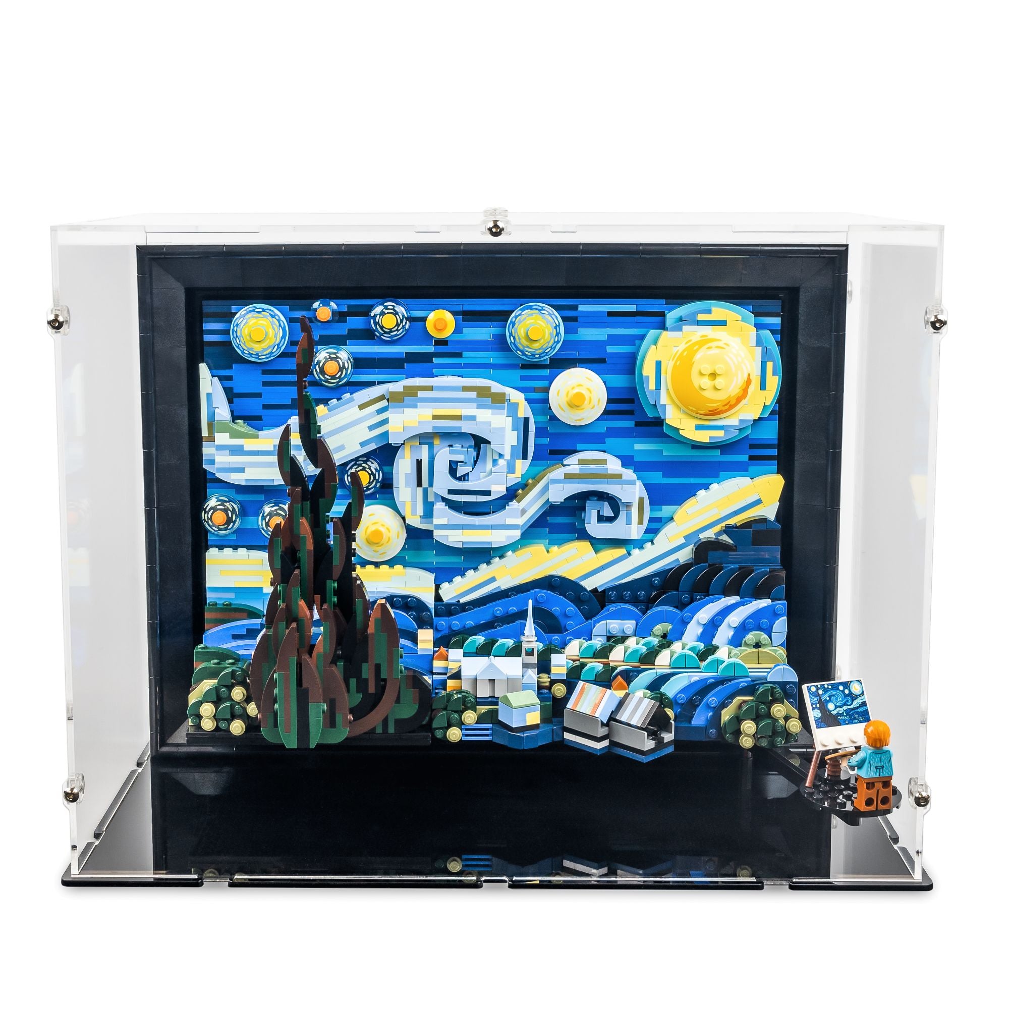 Vincent Van Gogh - The Starry Night Display Case for LEGO 21333