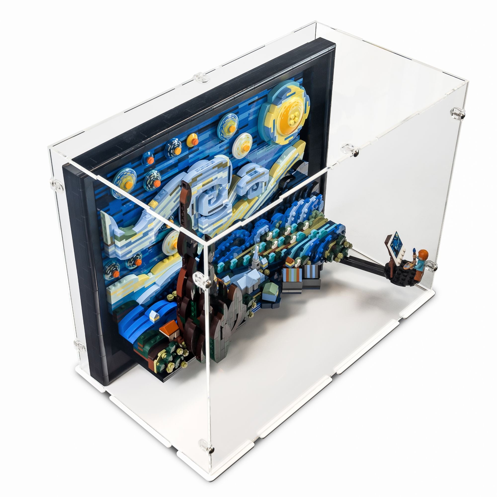 Vincent Van Gogh - The Starry Night Display Case for LEGO 21333