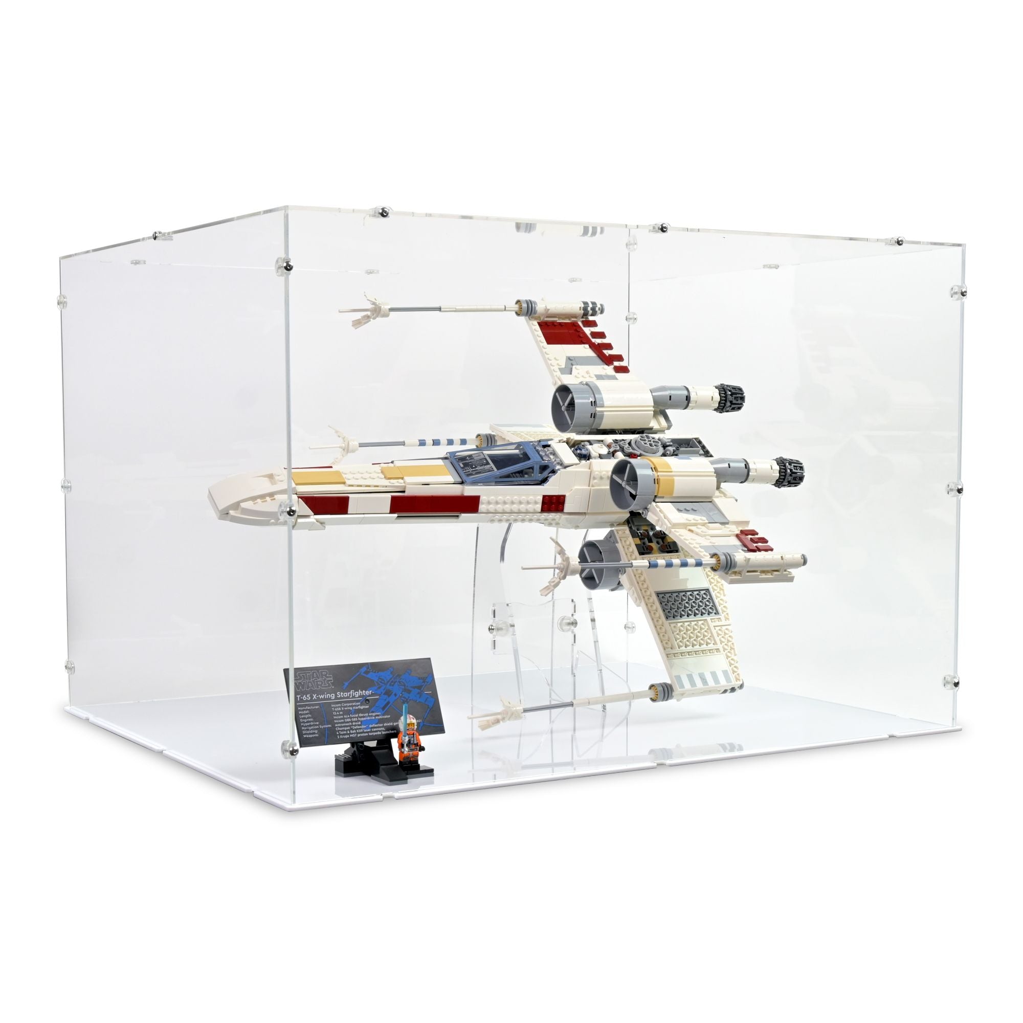 UCS X-Wing Starfighter Horizontal Display Case & Stand for LEGO 75355