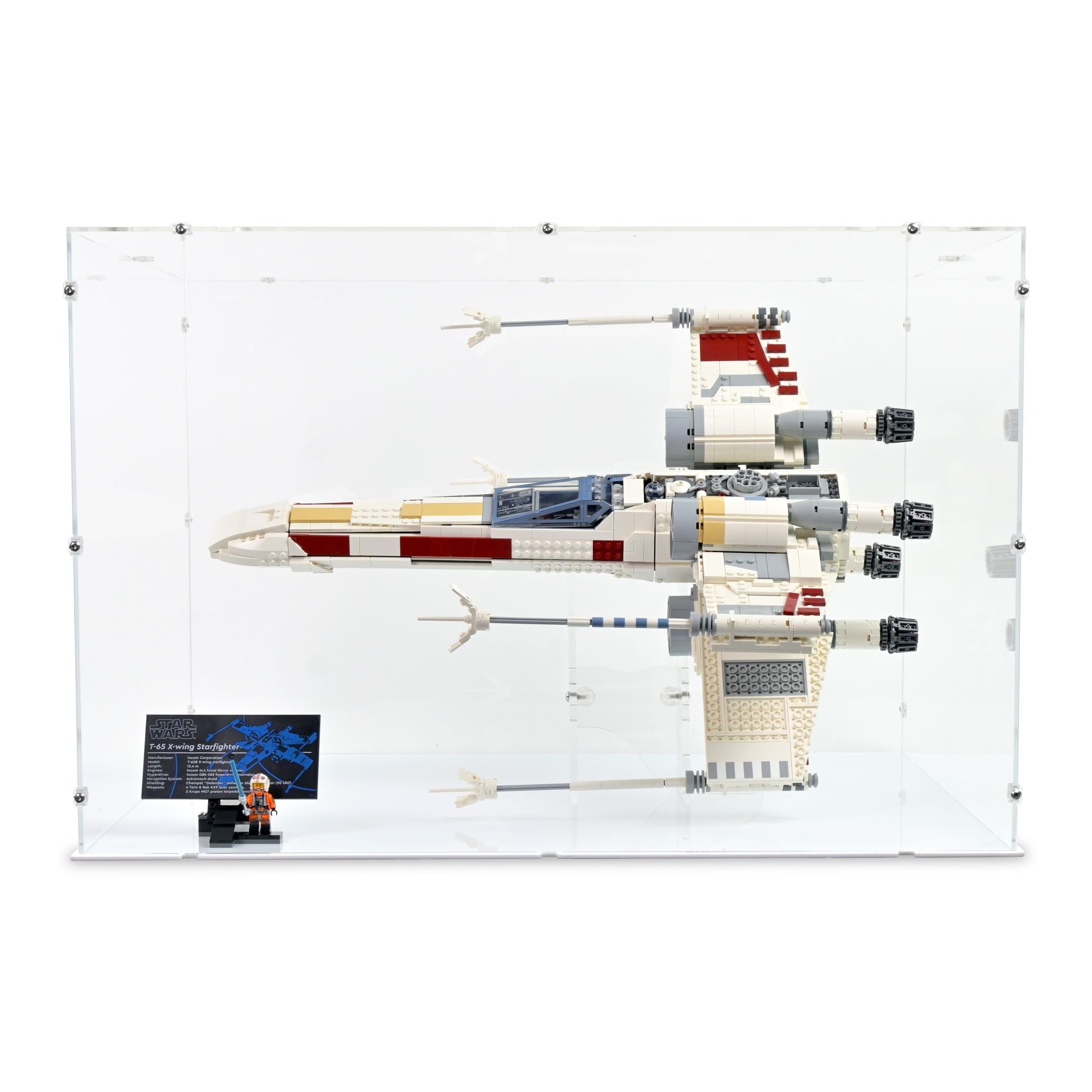 UCS X-Wing Starfighter Horizontal Display Case & Stand for LEGO 75355