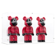 3x 400% Bearbrick Squid Game Guards Display Case