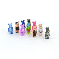 Mixed Bundle of 5 Acrylic Display Plates for Bearbrick 100%