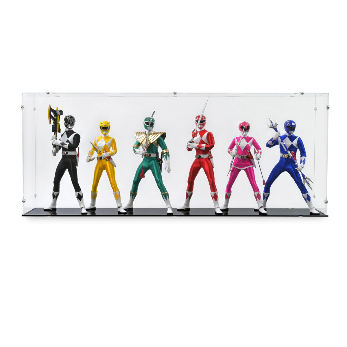 1/6 Scale Mighty Morphin Power Rangers Display Case for threezero 907476