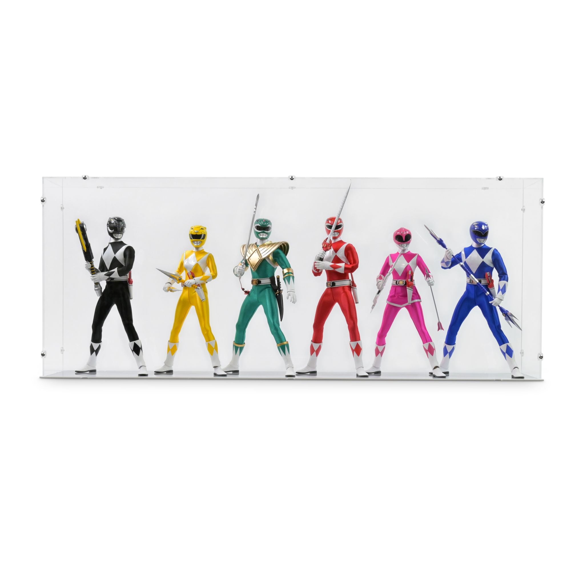 1/6 Scale Mighty Morphin Power Rangers Display Case for threezero 907476